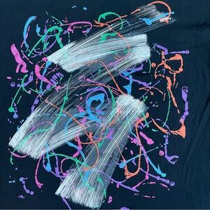 Vintage Marika Abstract Art Single Stitch T Shirt Men's XL